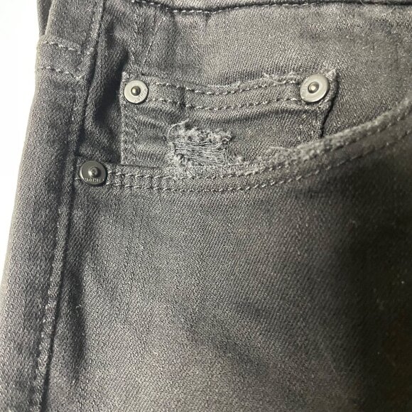 Mother Denim the Looker Ankle Fray Jeans in Guilty as Sin Wash Women’s Size 30 - Picture 9 of 12